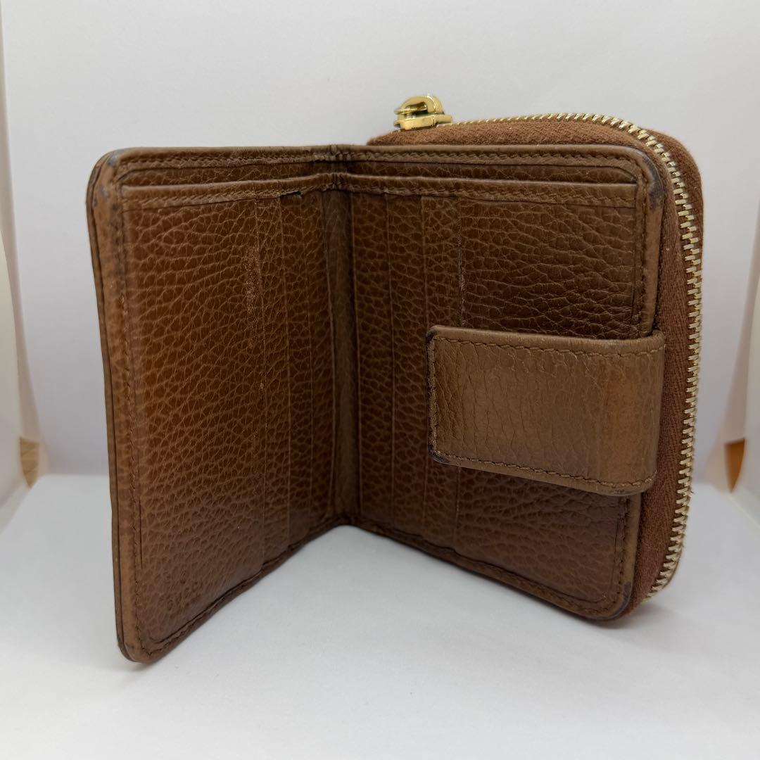 GUCCI グッチ コンパクトウォレット GGキャンバス×レザー