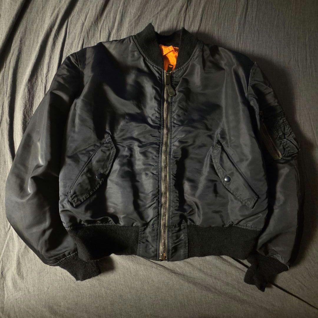 90s USA製 ALPHA INDUSTRIES MA-1 SIZE-M