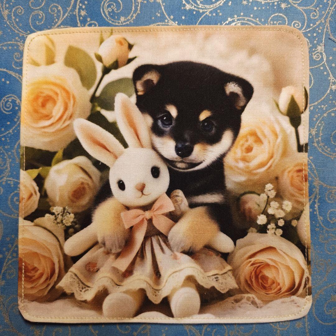 ご確認用　No1 モグモグ　ハンカチ5枚　パネル8枚　柴犬柄