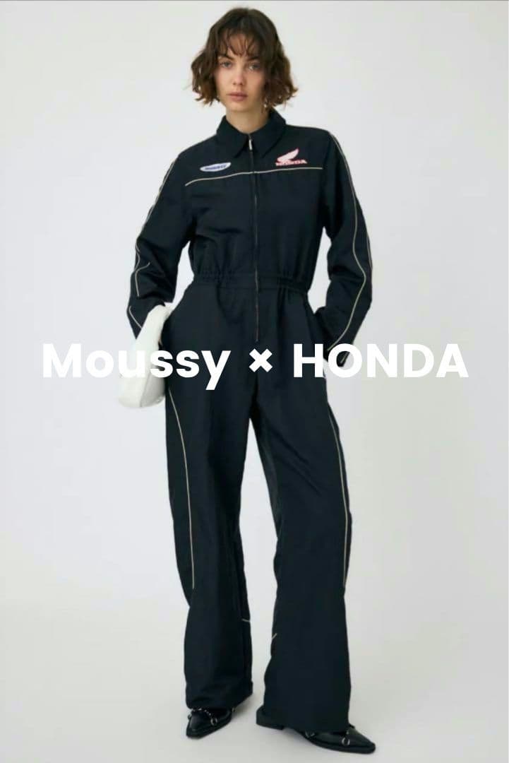 美品【Moussy × HONDA】 ジャンプスーツ サイズ2　ネイビー　紺