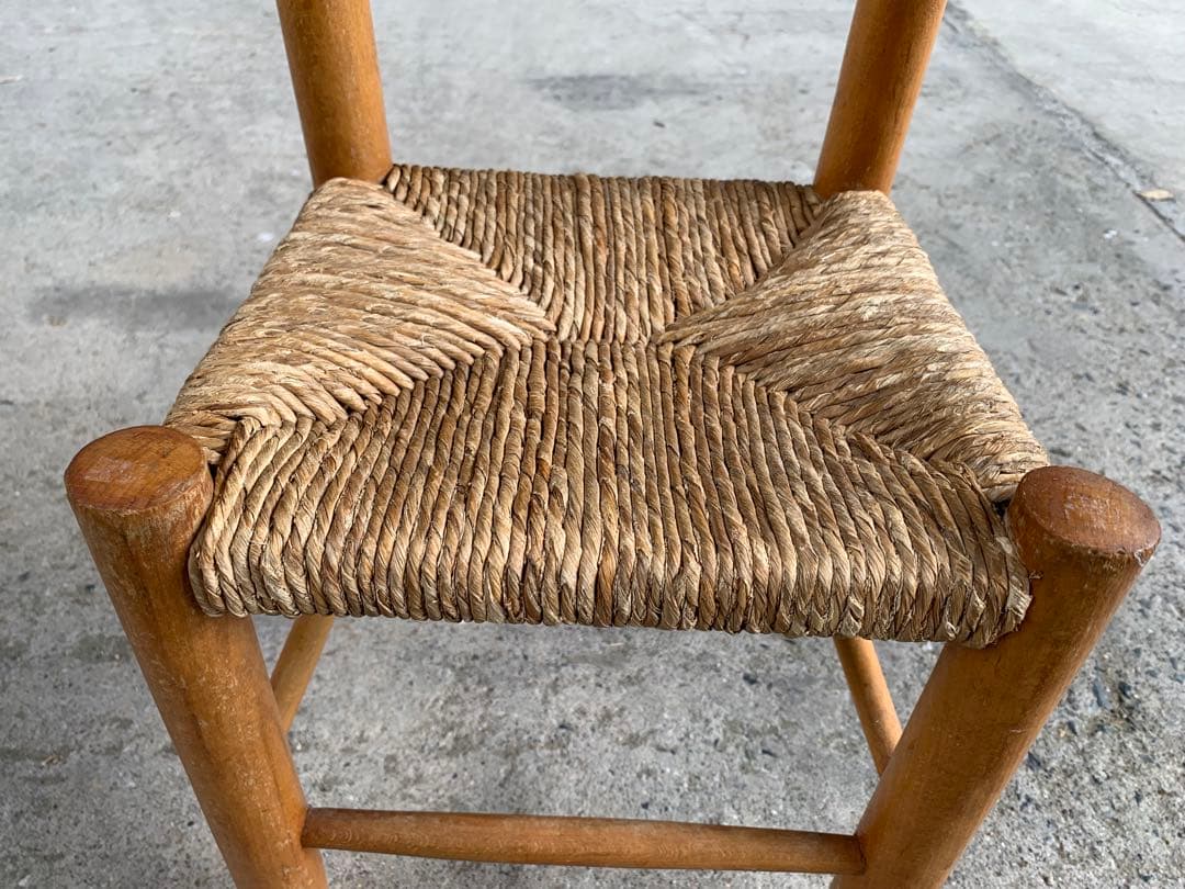 フレンチ ラッシュ ラダーバック チェア キッズ ドール 天然素材