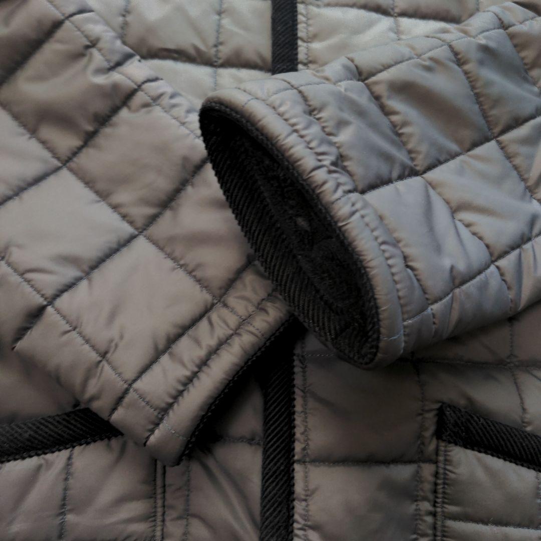 美品LAVENHAMキルティング ロングコート サイズ38ネイビー紺