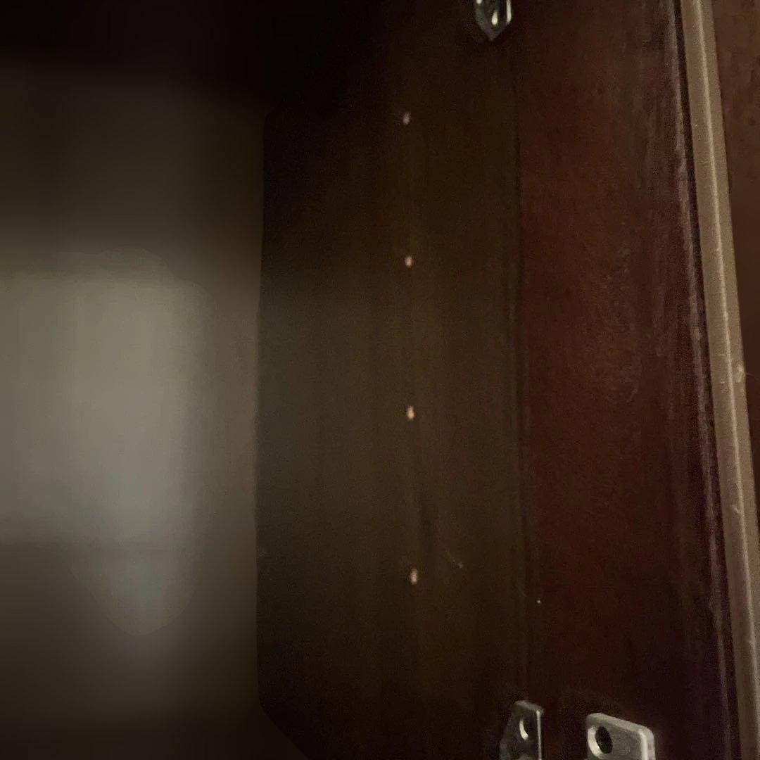 木製ダークブラウン下駄箱引き出し付き