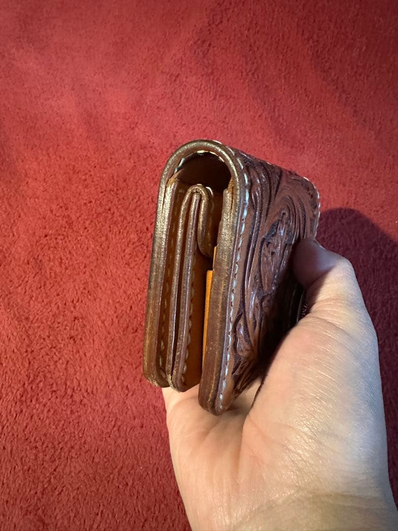 サムライクラフト ハーフウォレット N2 シェリダンスタイル カービング 財布