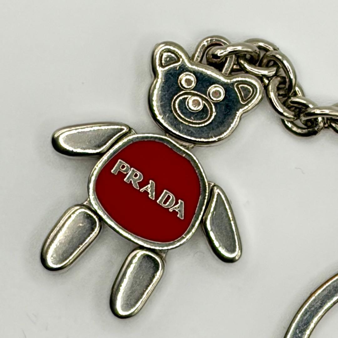 【美品・正規品】プラダ PRADA テディベア チャーム キーホルダー 保管箱