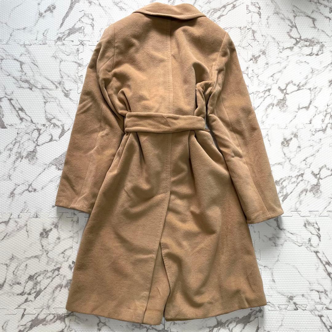 【極美品】マックスマーラ　マニュエラ　ベルテッドコート　アンゴラ　ウール　40号