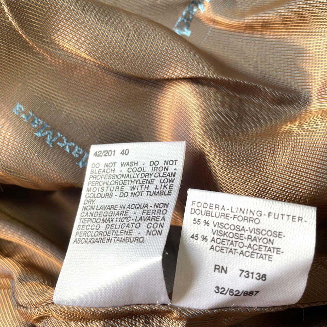 【極美品】マックスマーラ　マニュエラ　ベルテッドコート　アンゴラ　ウール　40号