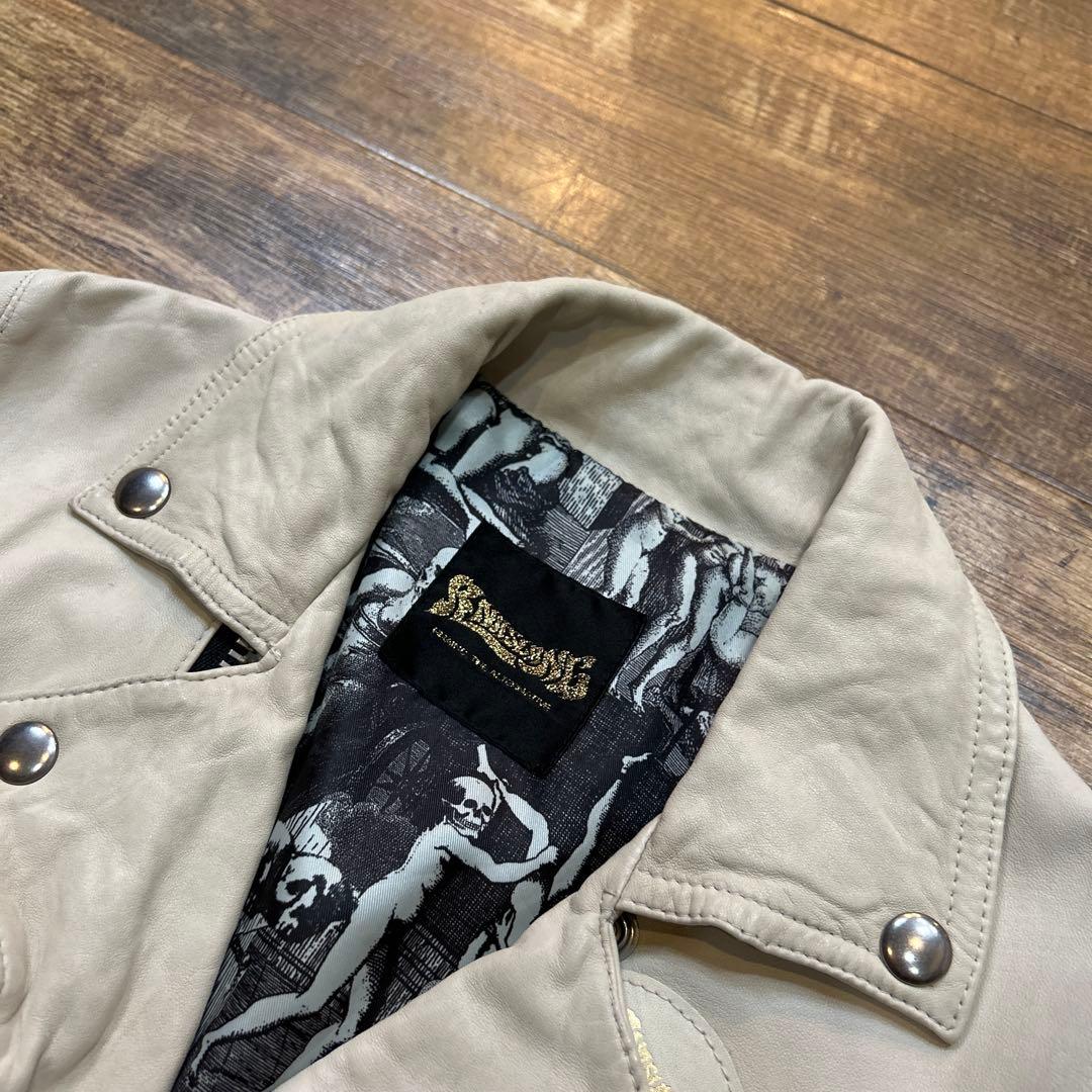 RNA SLANG ダブルライダース ジャケット レザー 羊革