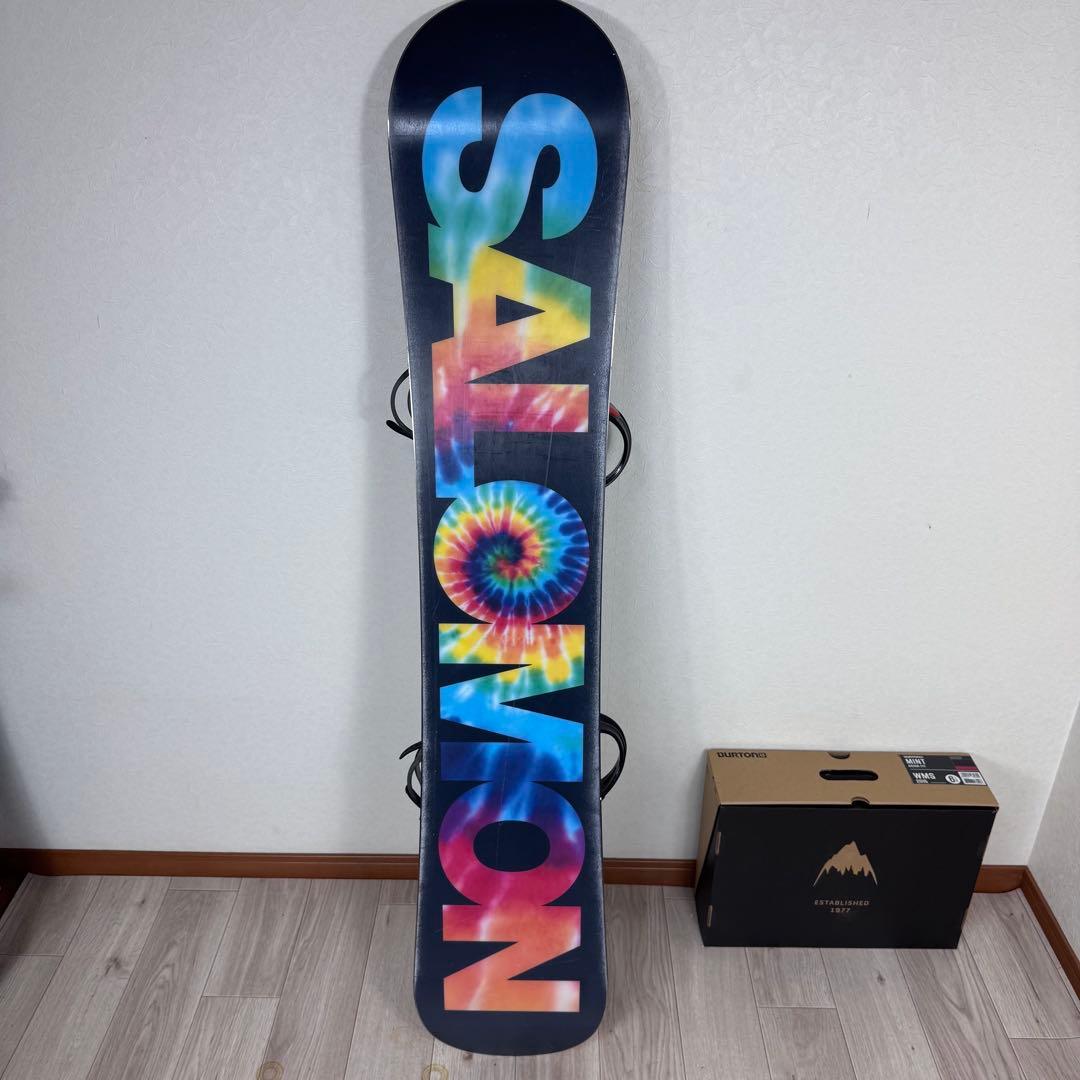 ブーツ無しSALOMON スノーボード 151cm 三点セット