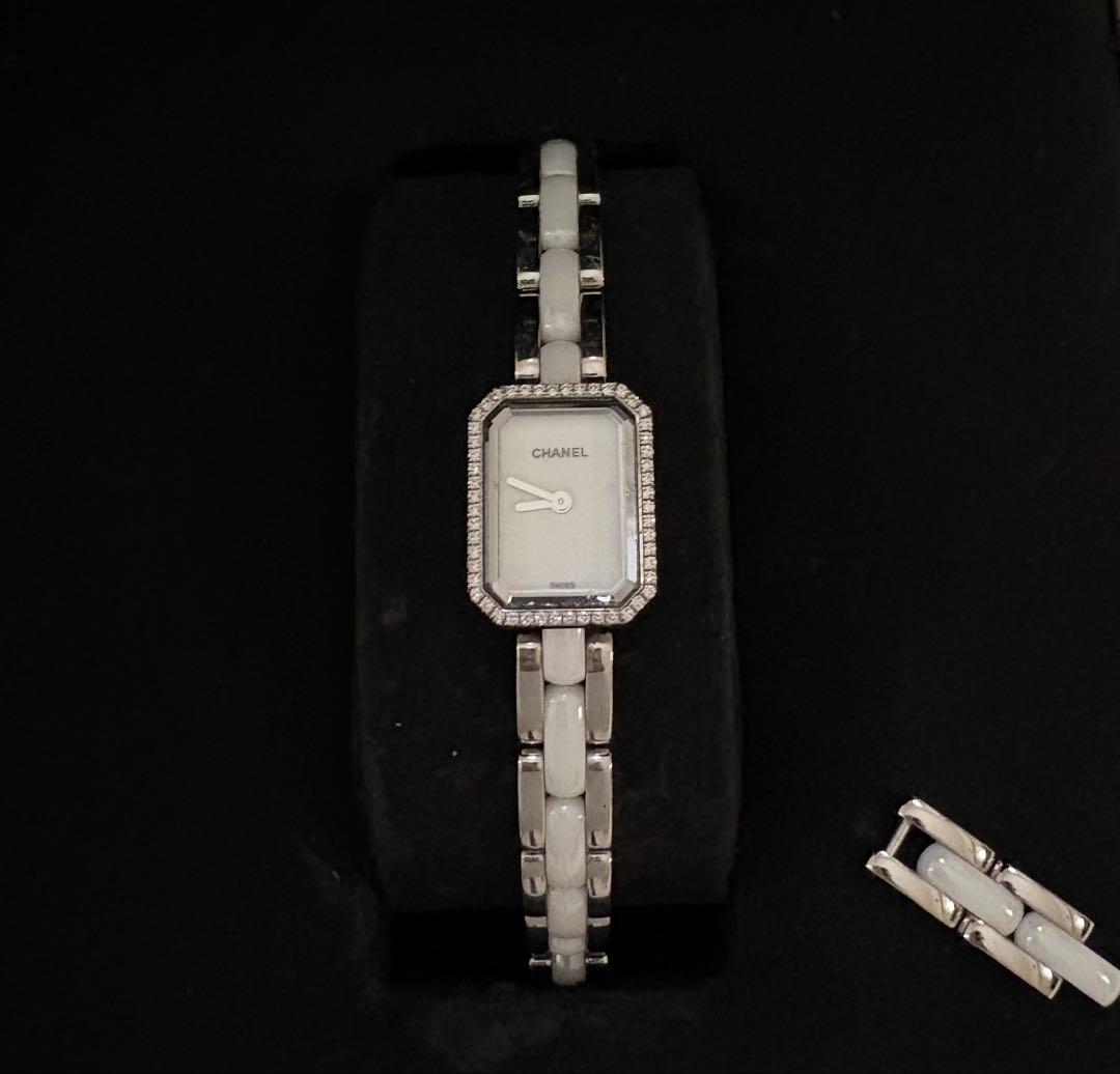 CHANEL プルミエール セラミック ホワイト ダイヤモンド H2132 時計