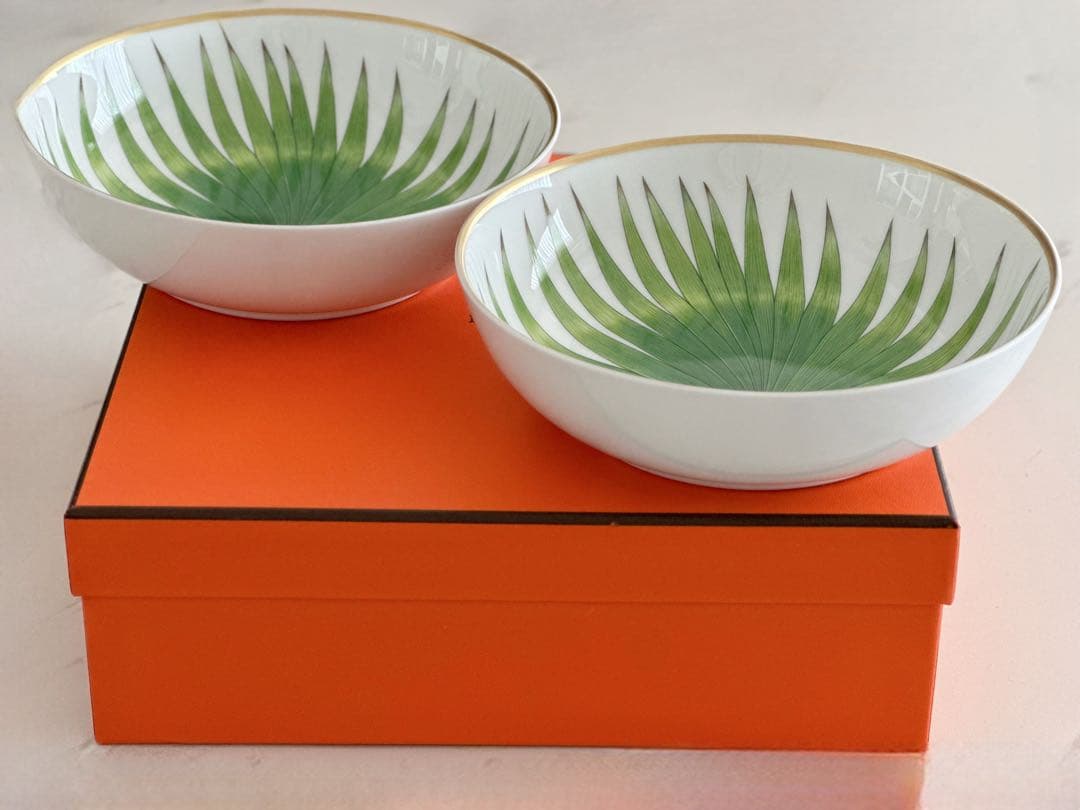 エルメス　パシフォリアシリアルプレート　ボウル　2枚