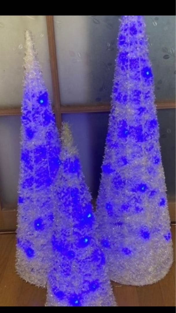 LEDライト付きクリスマスツリー 3点セット