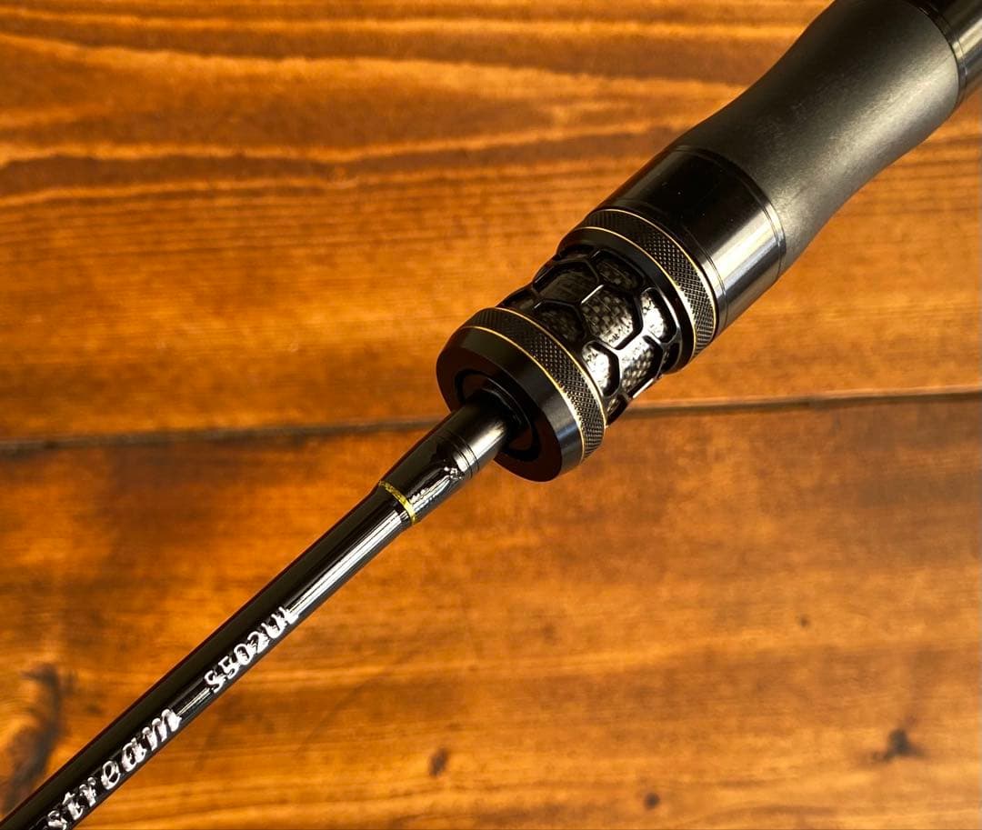 トラウトロッド　S502UL 渓流釣り　スピニングロッド　ウッドグリップ　5ft