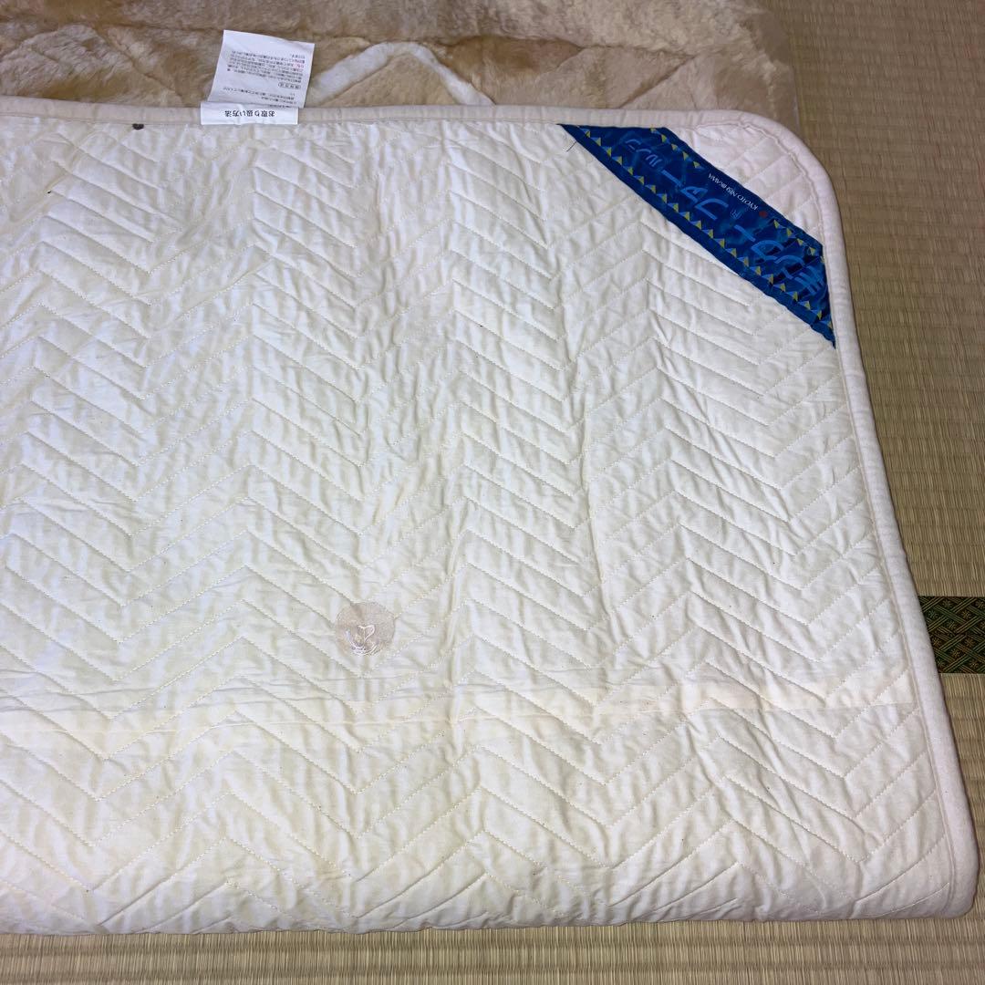 ムートンシーツ（ダブル）京都西川ミンクーファールノン　羊毛皮　ムートン布団・敷物