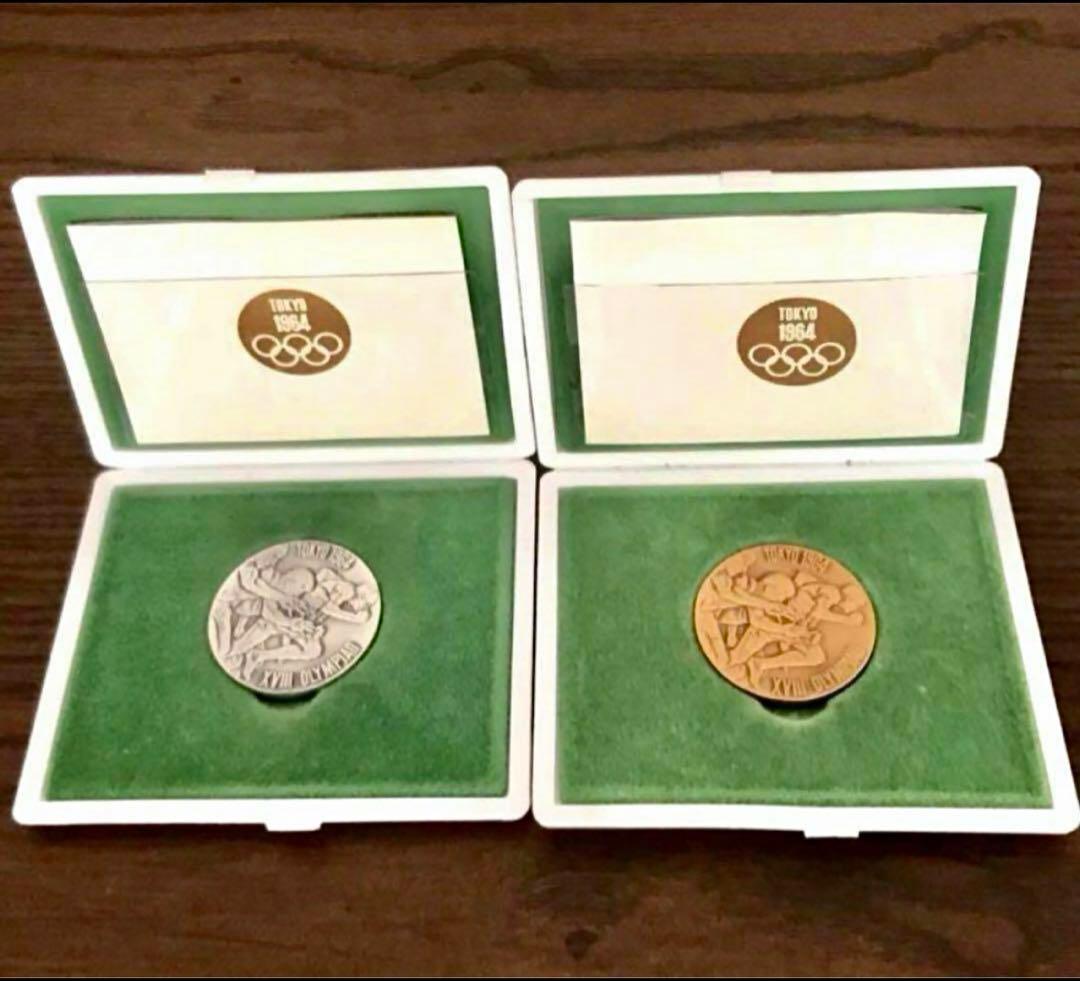 【美品】1964年 東京オリンピック記念 銀メダル・銅メダル ②