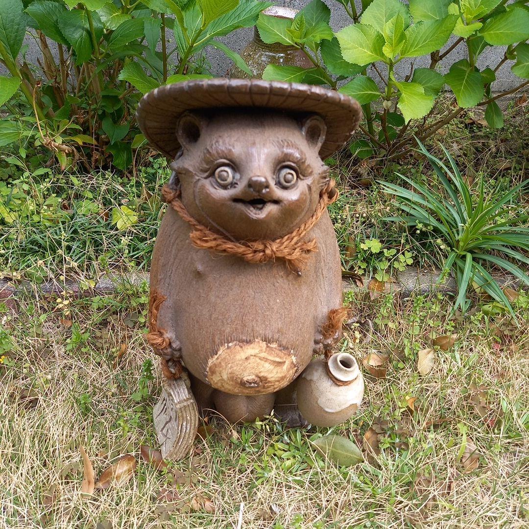 常滑焼　手作りたぬき
