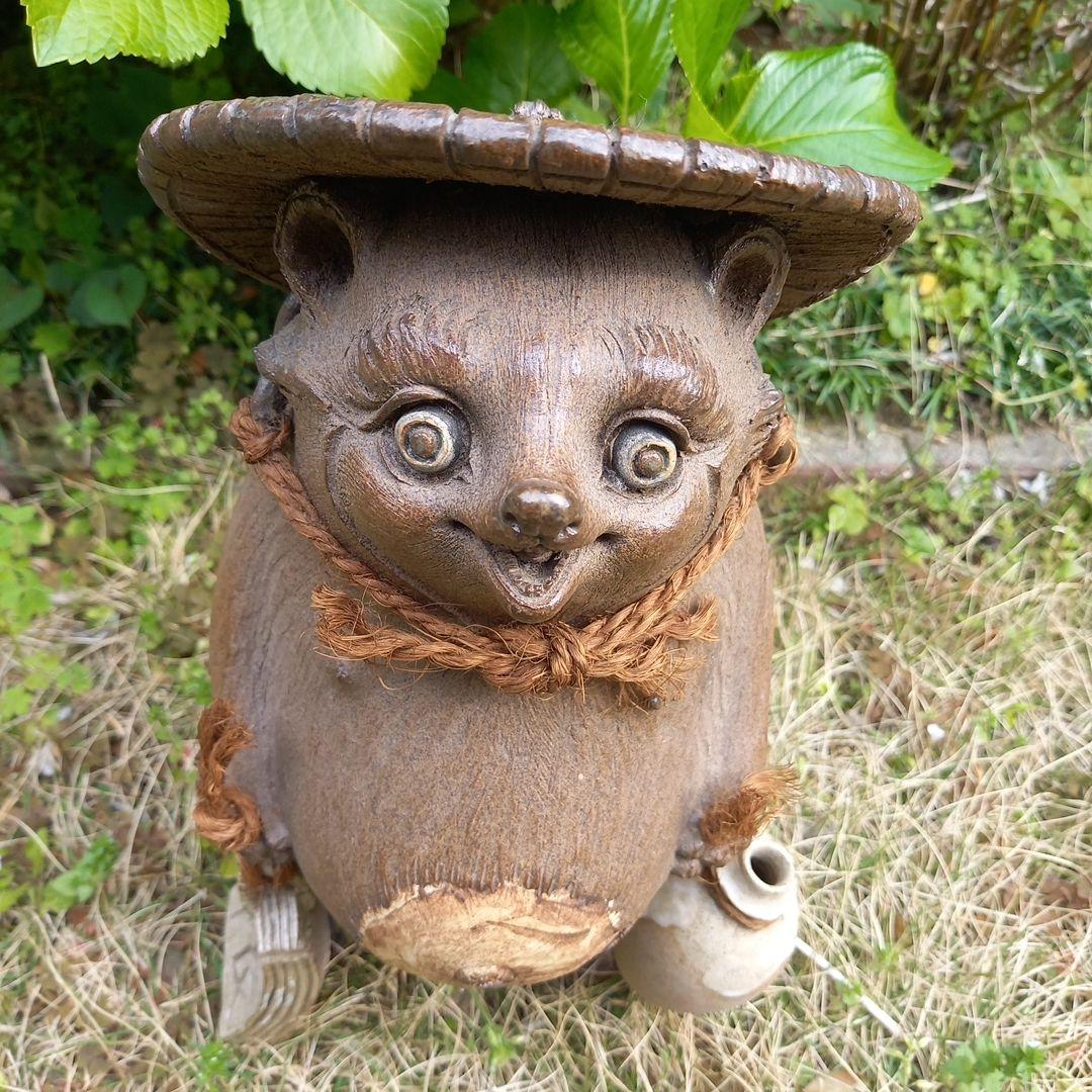 常滑焼　手作りたぬき