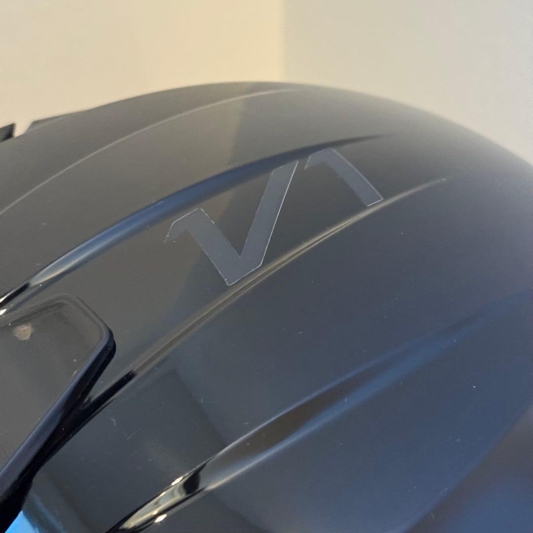 Fox V1 ヘルメット(ソリッドブラック/Lサイズ)