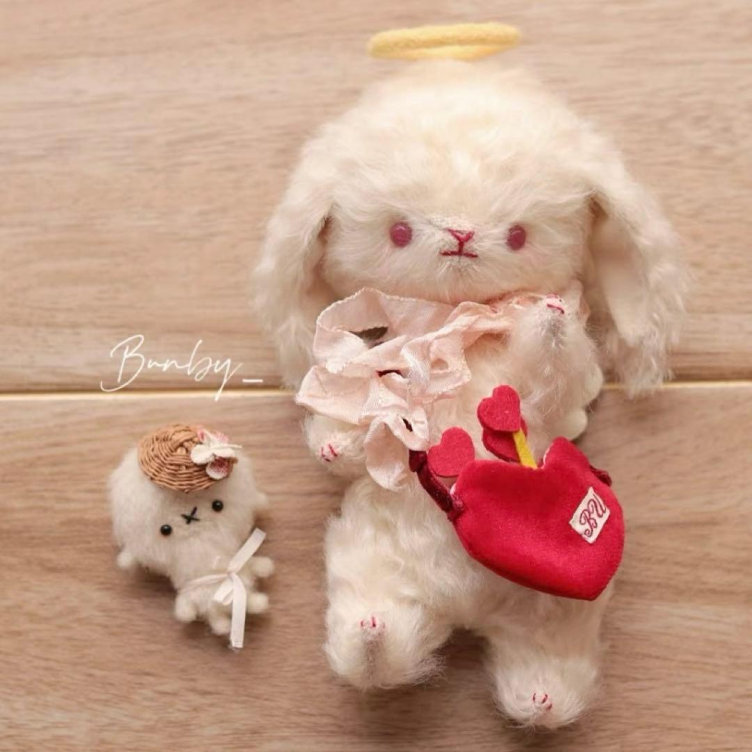 キュビットうさぎちゃん アーティストベア ぬいぐるみ 海外作家様 部屋飾り 兎