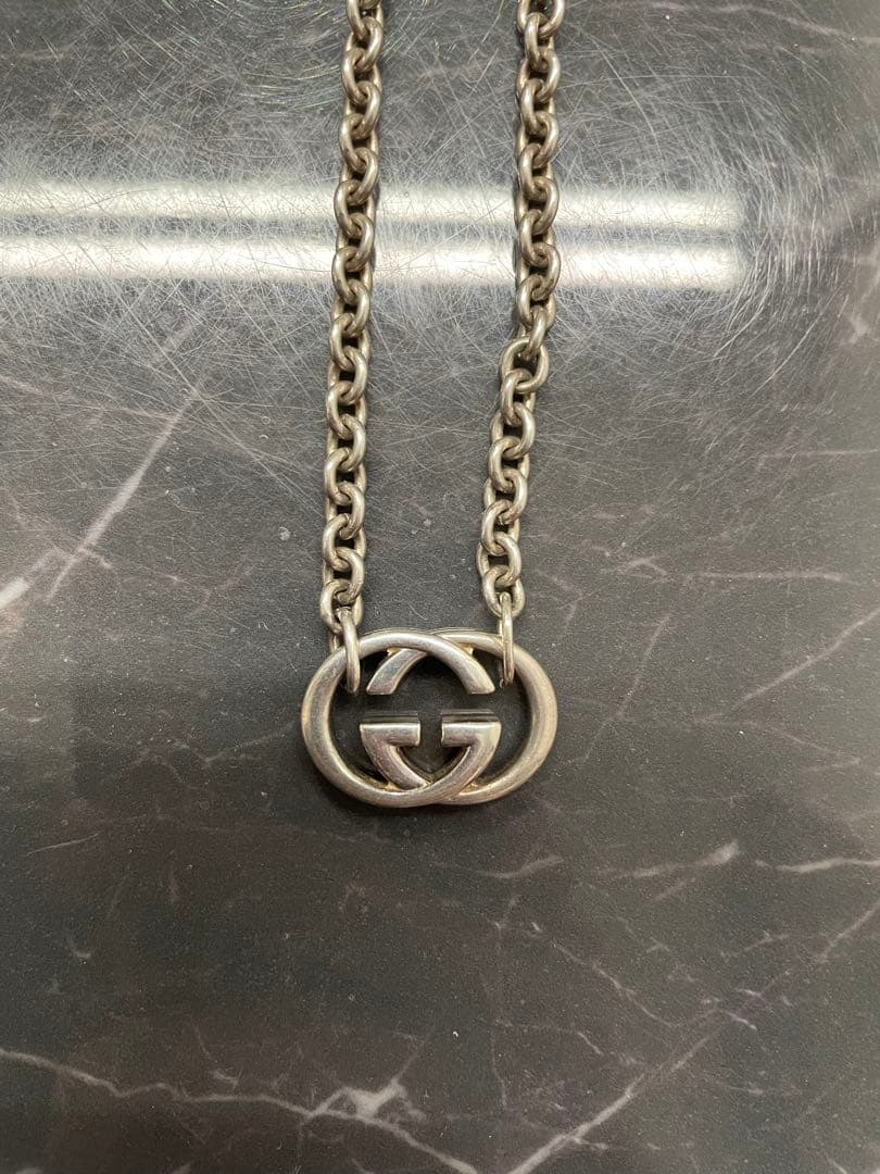 GUCCI インターロッキング　ネックレス GGロゴ　 sv925