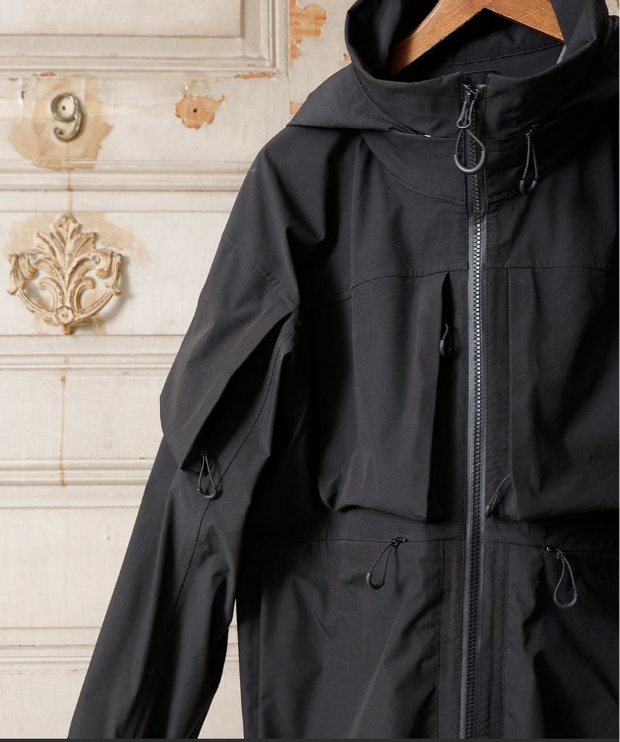 TECH JACKET マルチポケット 3レイヤー 黒 サイズ2