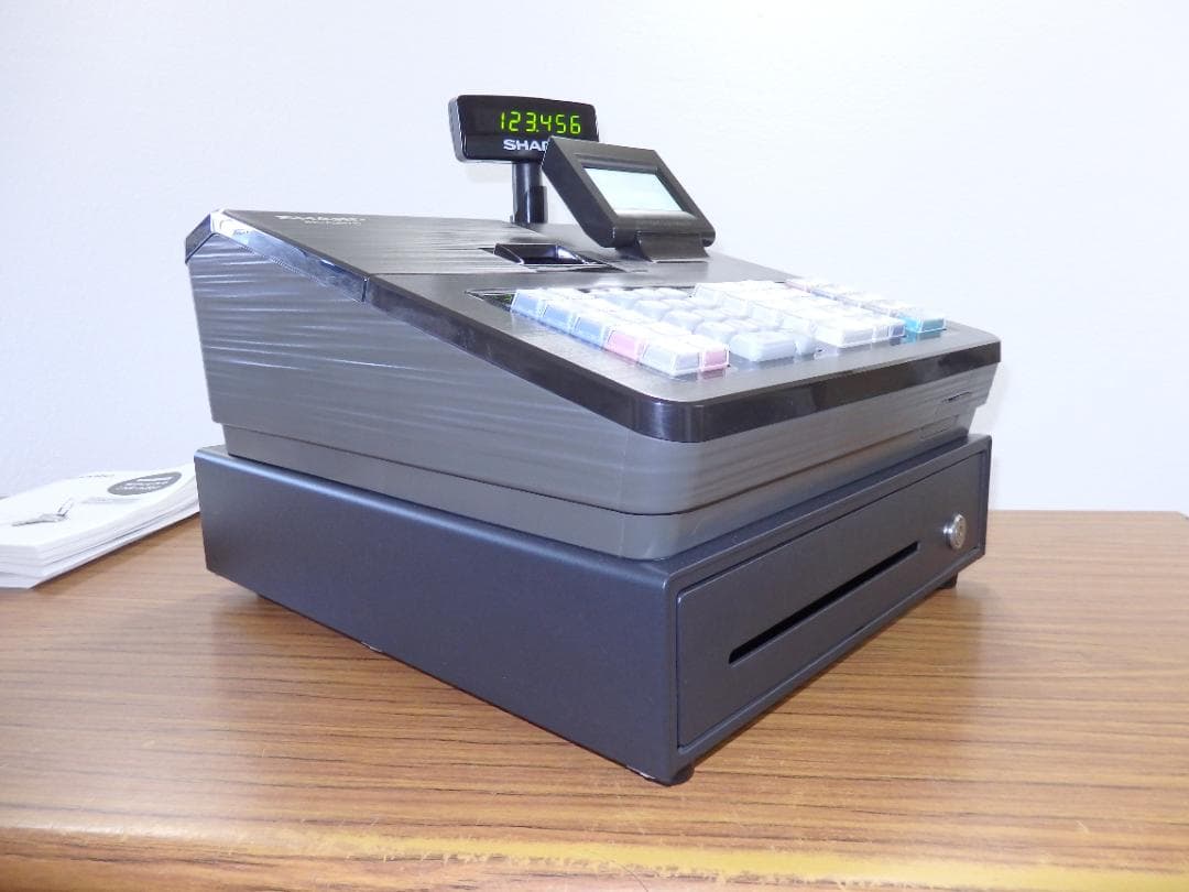 6121 美品 設定無料 22年製 シャープ XE-A207B-B レジスター