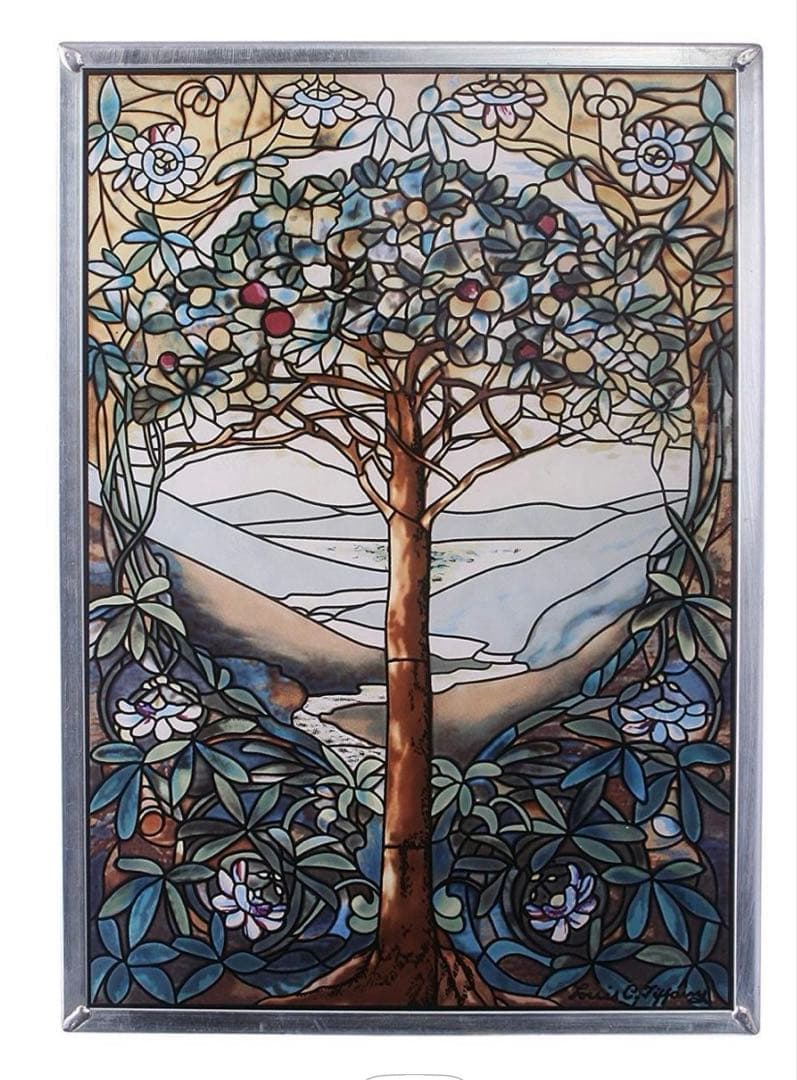 ルイス・C・ティファニー 作ステンドグラス 生命の木