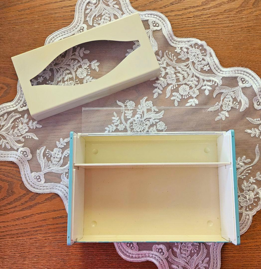 希少 昭和レトロ アンティーク POLA コットン ティッシュケース 新品