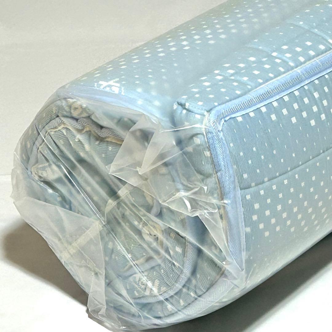 【訳あり未使用品】マットレス　シングル　マニフレックス　ふとん　ライトブルー