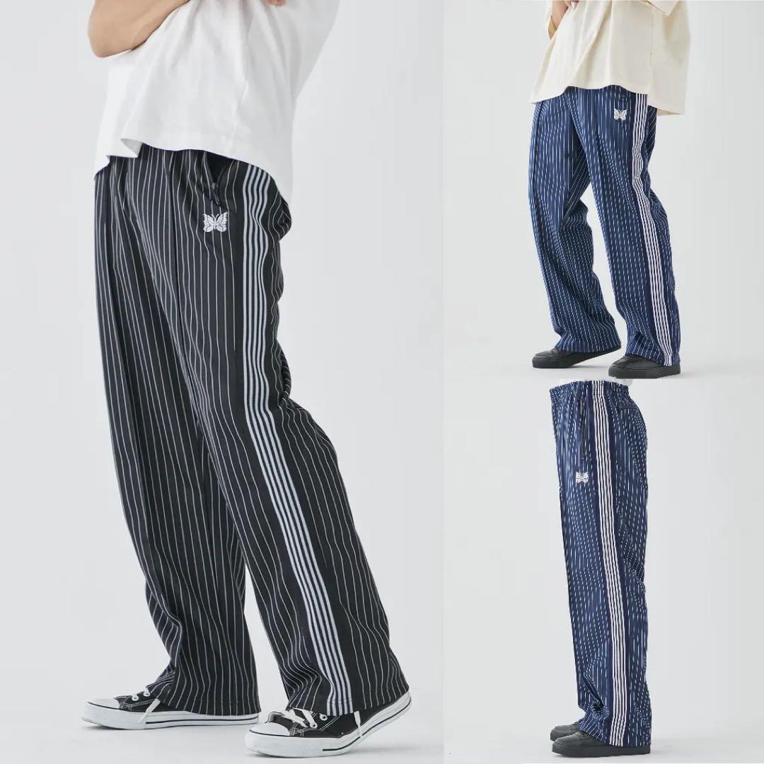 Needles STUDIOUS別注トラックパンツ　ネイビー　型番OT1554