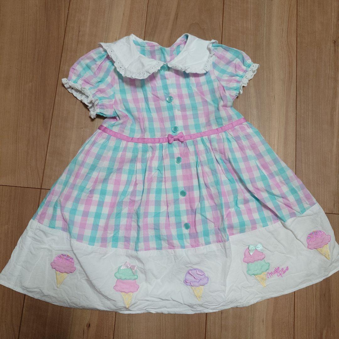 メゾピアノ　半袖ワンピース　100