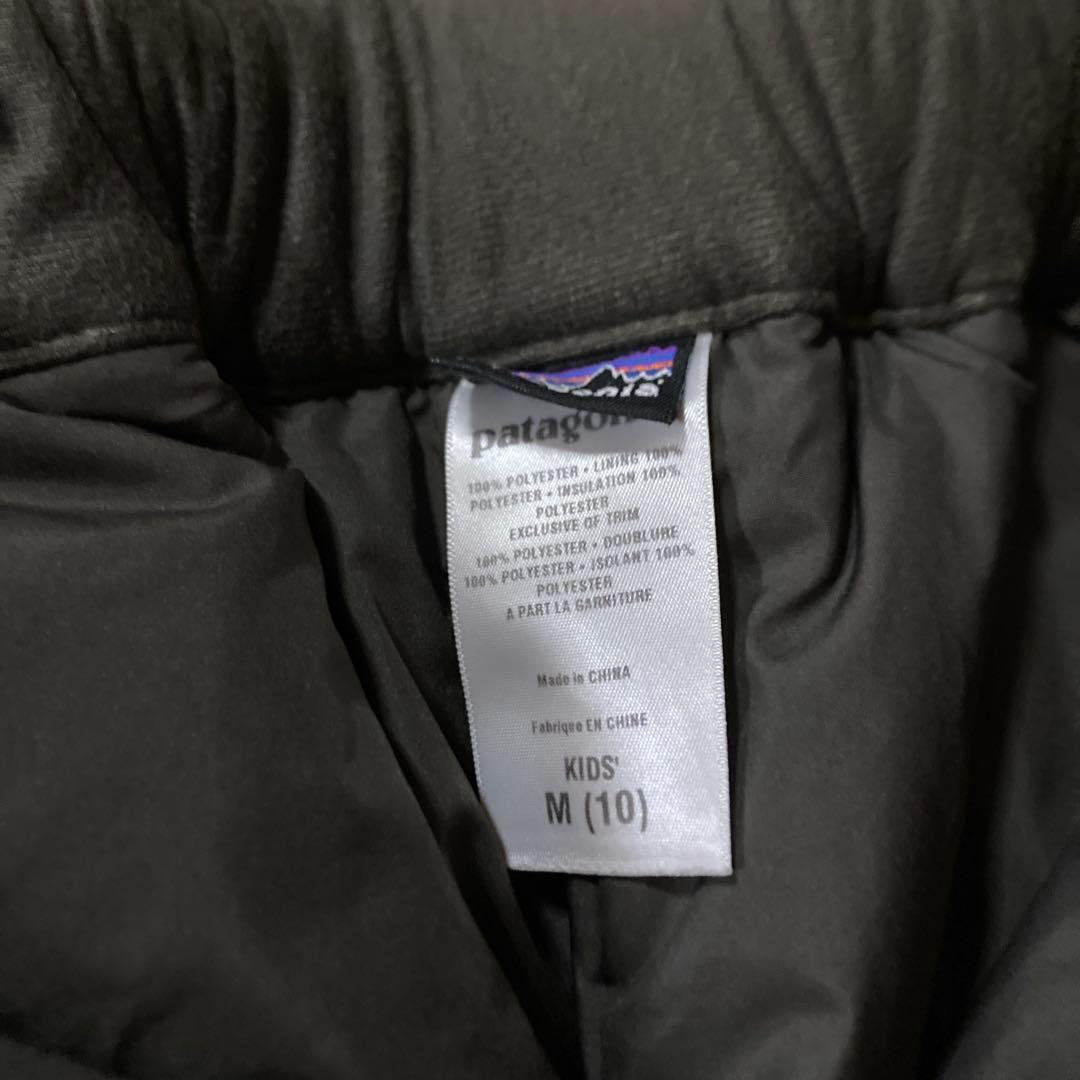 patagonia 子ども用スキーウェア オリーブグリーン　サイズM（10）