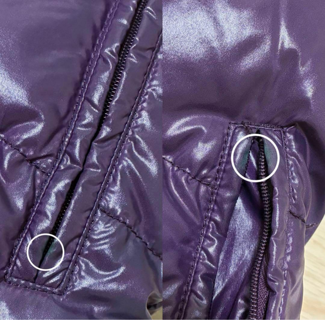 激レア✨高級ダウン デュベティカ 希少 紫 極上 ラクーンファー ベスト38