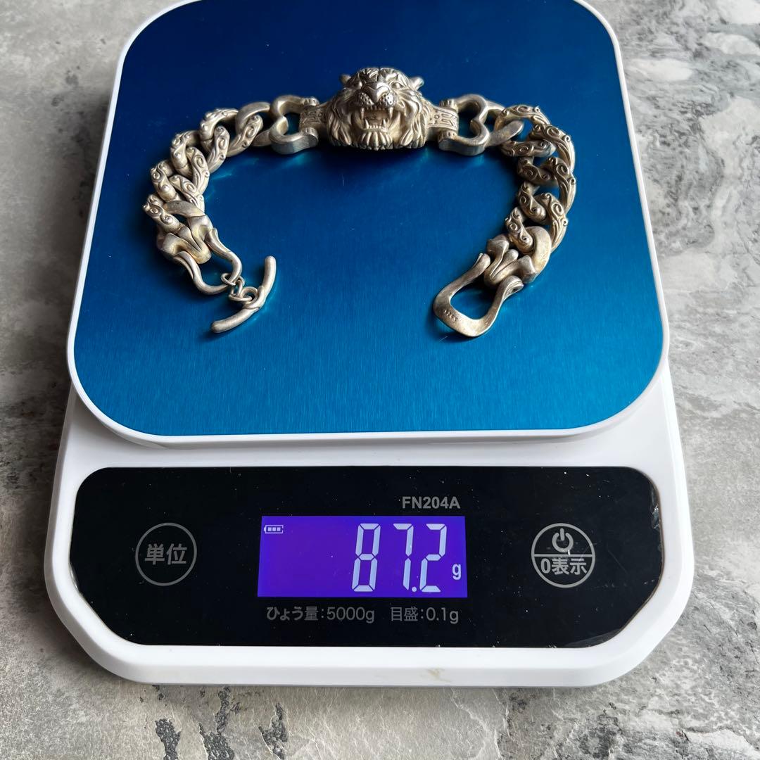 ヴィンテージ VINTAGE ロアオブ タイガー チェーン ブレスレット 虎