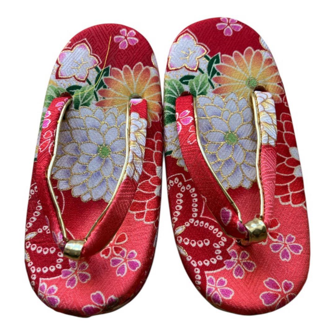 女の子 七五三 3歳 被布コート 着物 草履 巾着 髪飾り セット 赤 白