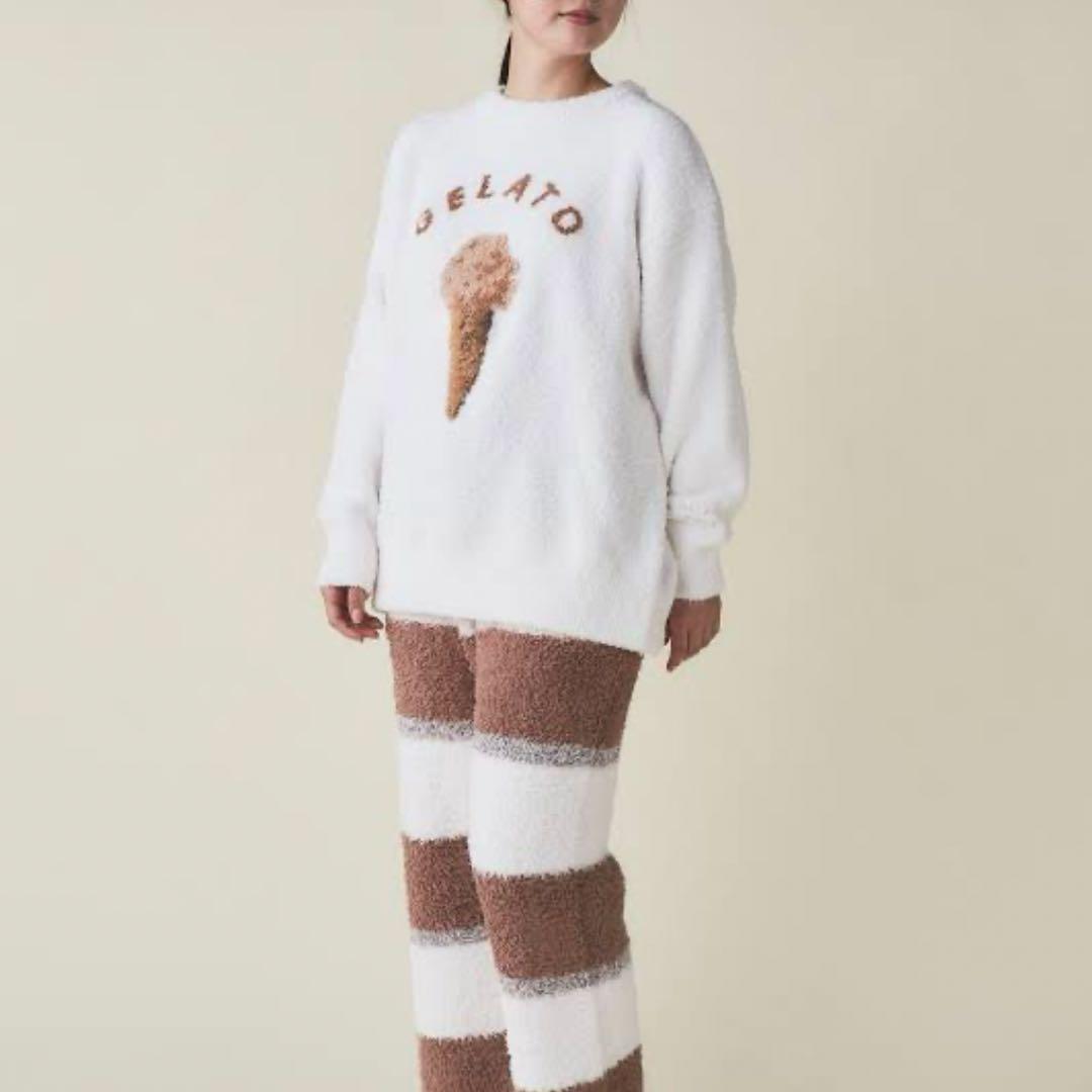 新品未使用タグ付き　ジェラートピケ　ベビモコアイスジャガードプルオーバー