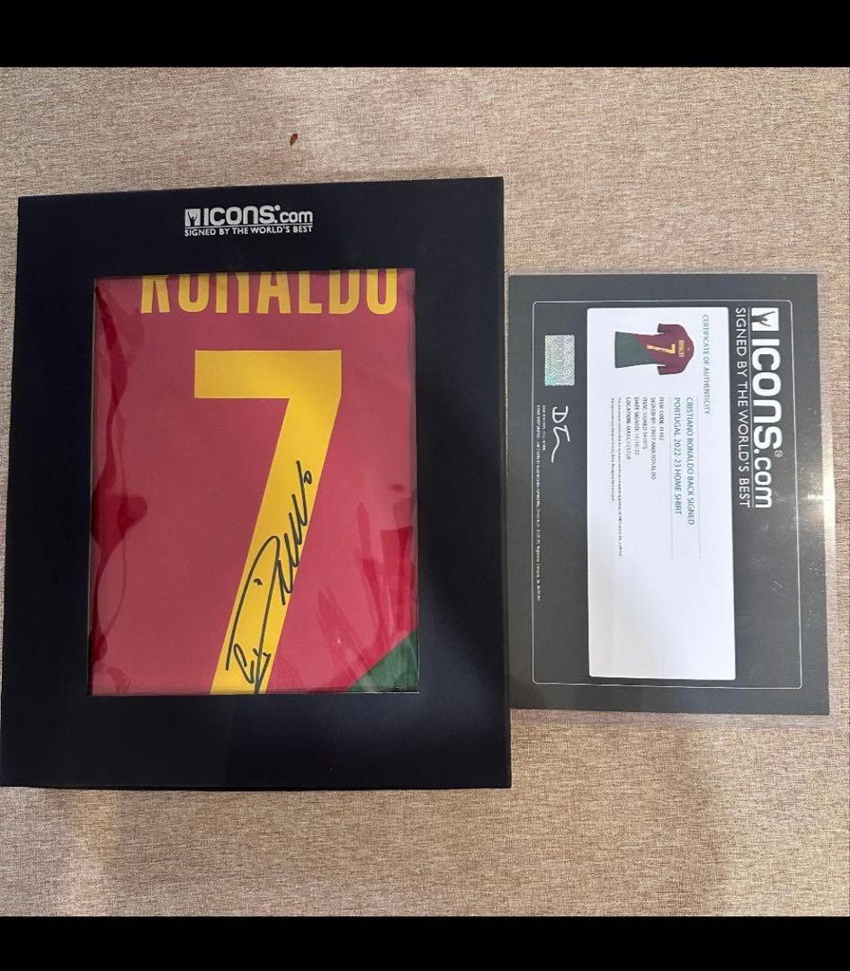 クリスティアーノ・ロナウド 直筆サイン入り ポルトガル代表 icons社証明書