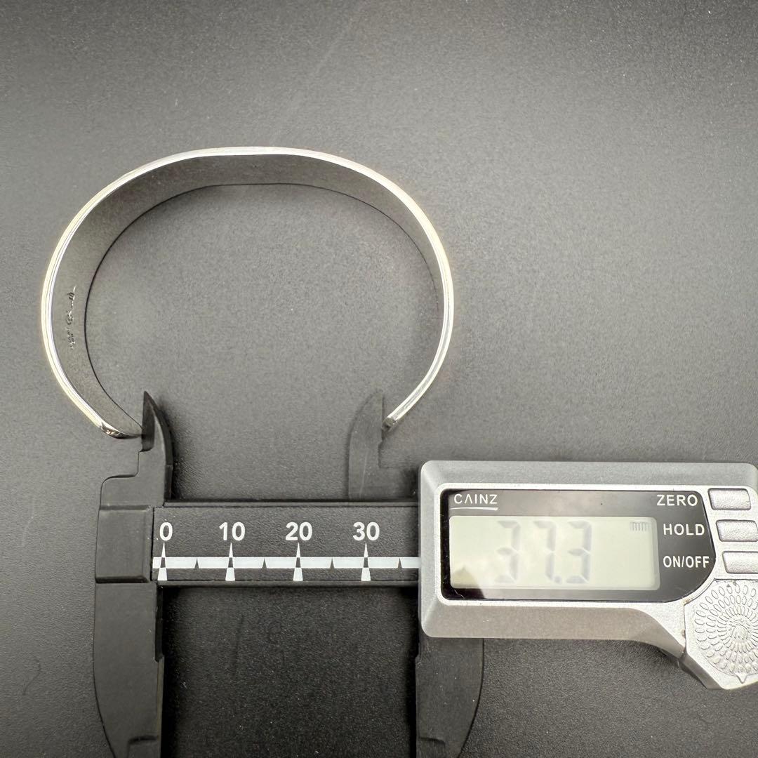 ●【美品】TADY&KING 平打ちバングル18Kロングホーン S