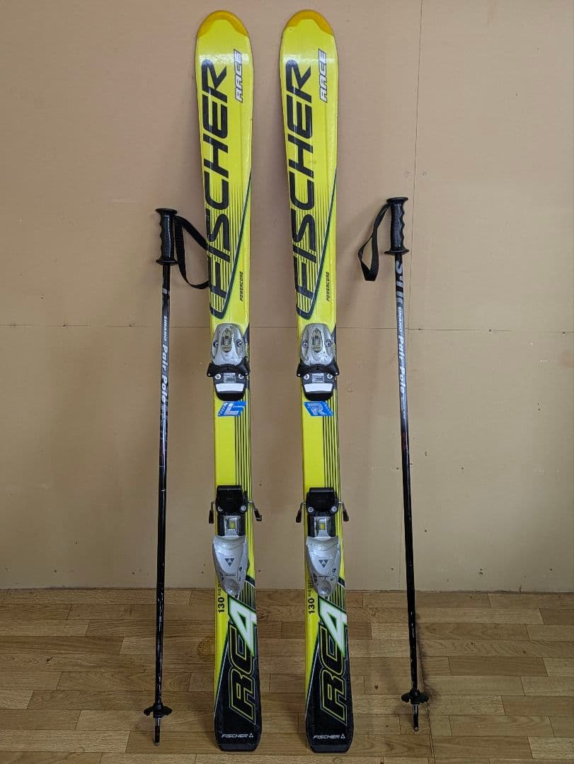 FISCHER RC4 スキーセット ストック ポール付き 130
