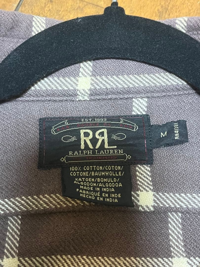 90,s RRL ダブルアールエル　 ヘビーオンスネルシャツ