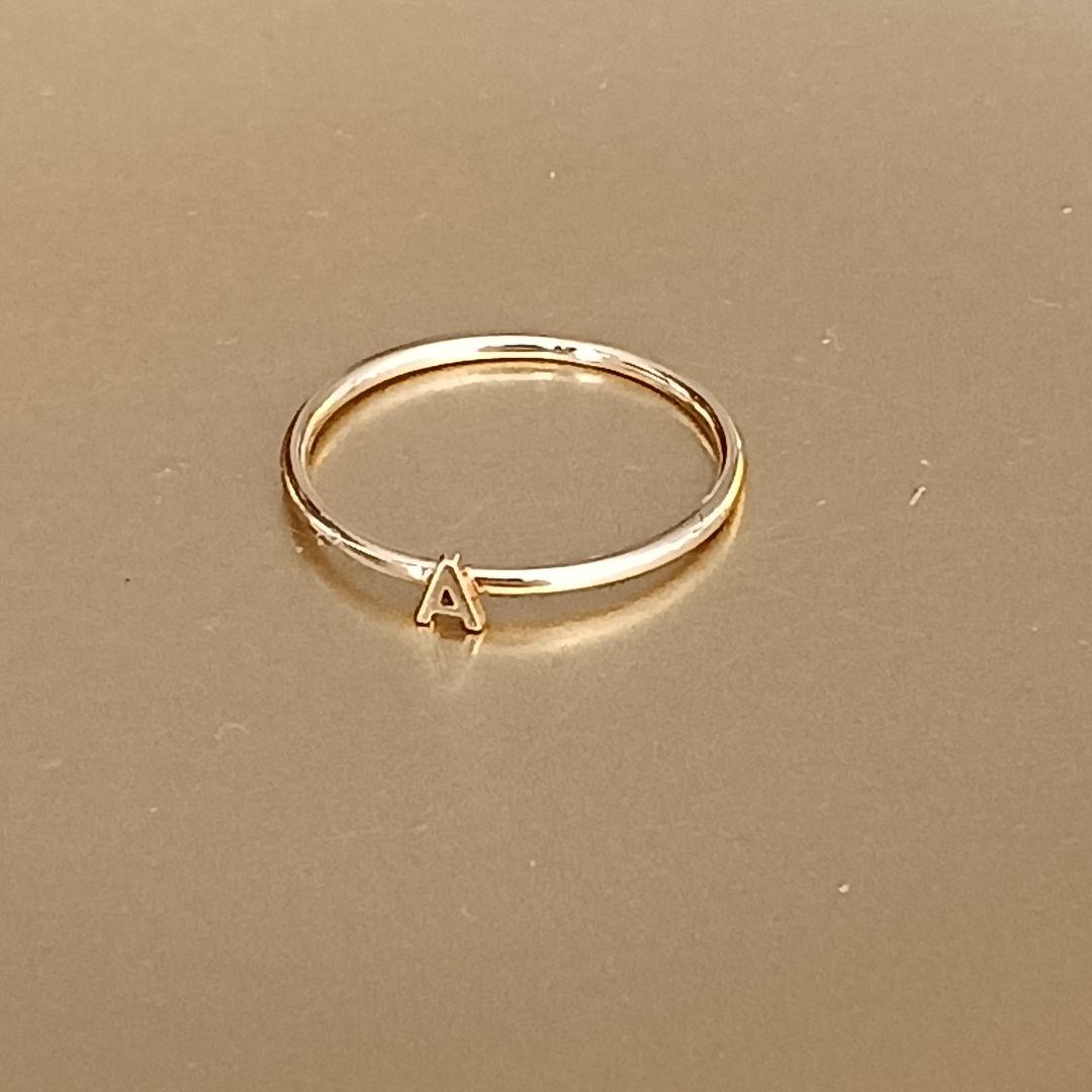 K18かK10レイジースーザン　アルファベットリングＡ 18K訳あり？