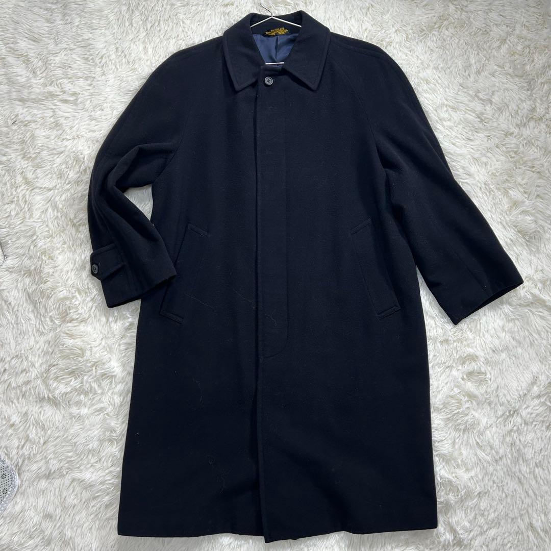 ✨美品✨ブルックスブラザーズ カシミヤ混 ステンカラーコート ブラック M相当