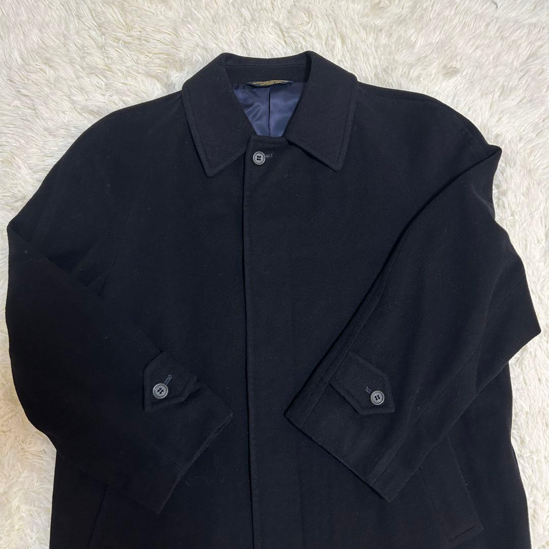 ✨美品✨ブルックスブラザーズ カシミヤ混 ステンカラーコート ブラック M相当
