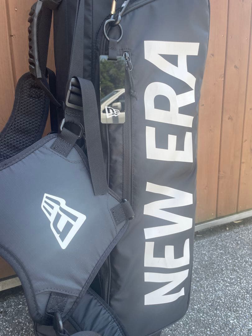 NEW ERA ブラックキャディバッグ スタンド付き