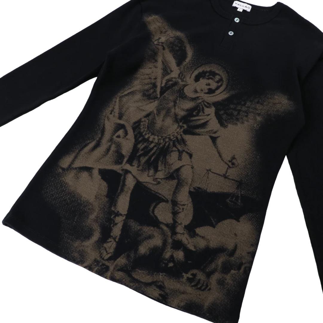 VALLAD V.HENRY NECK L/S ブラック iO着用 サーマル