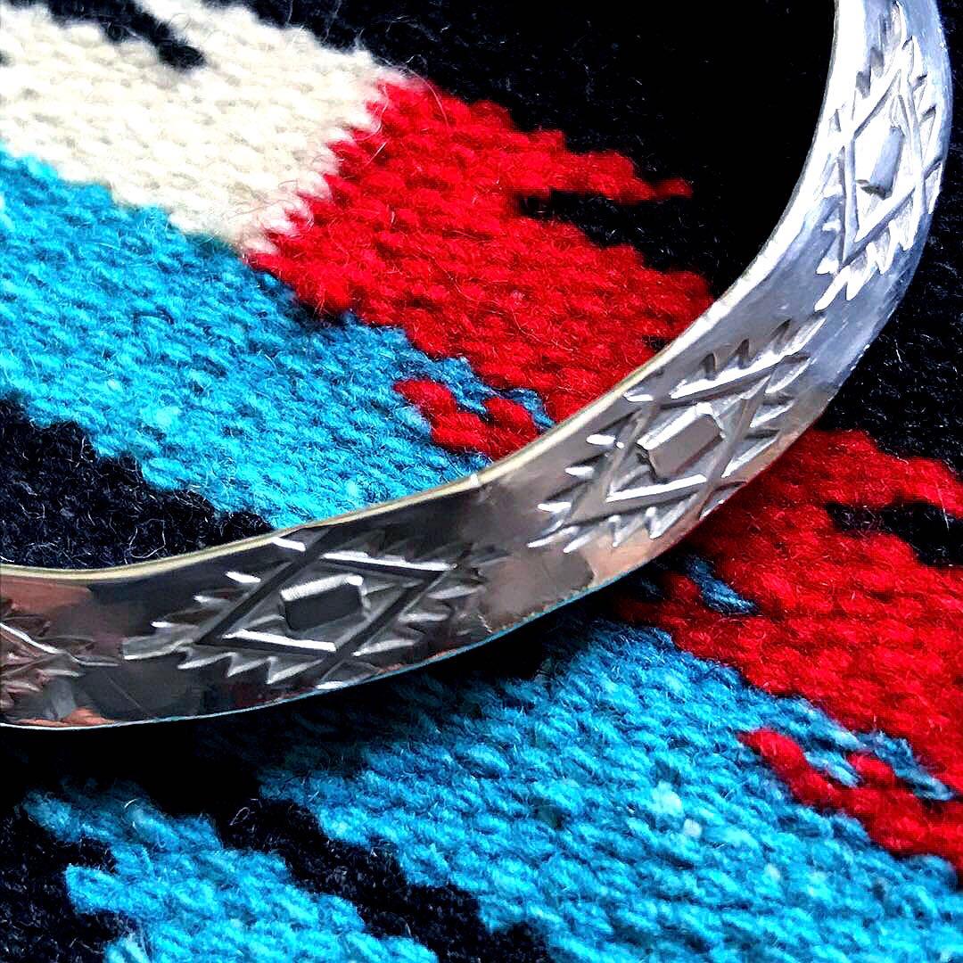 Indian Jewelry アーノルドグッドラック　シルバー　バングル②