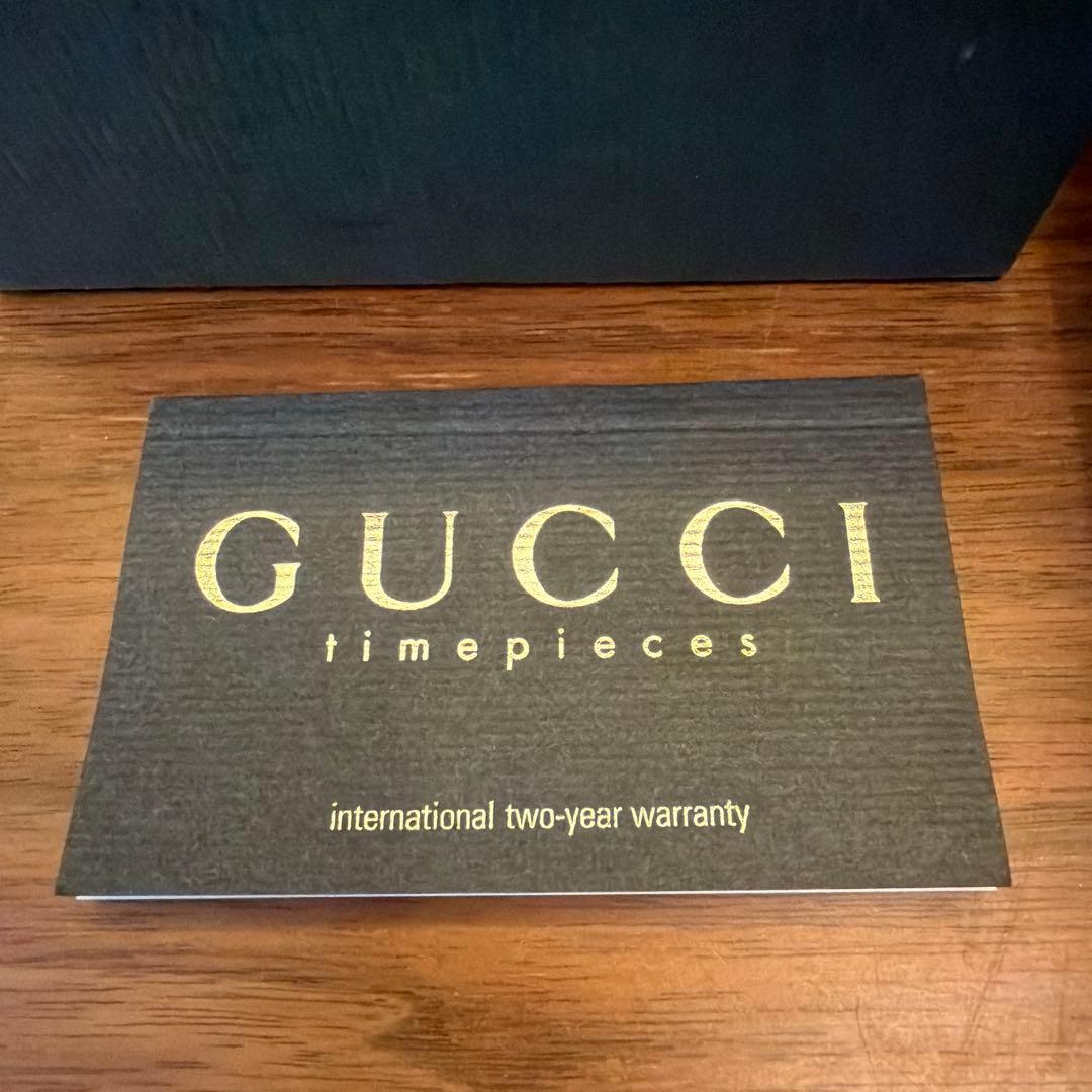 GUCCI 稼動品 6400L クォーツ腕時計 シェル文字盤 ゴールド