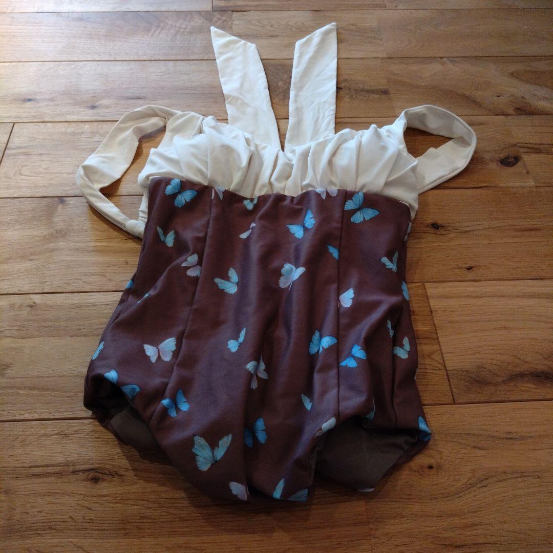 アリシアスタン 蝶模様 ワンピース水着 S