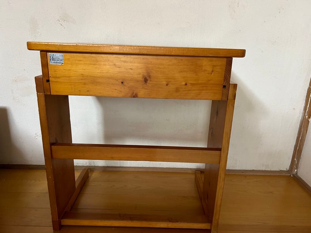 昭和　ウッドデスク　机　レトロ　家具　学習机