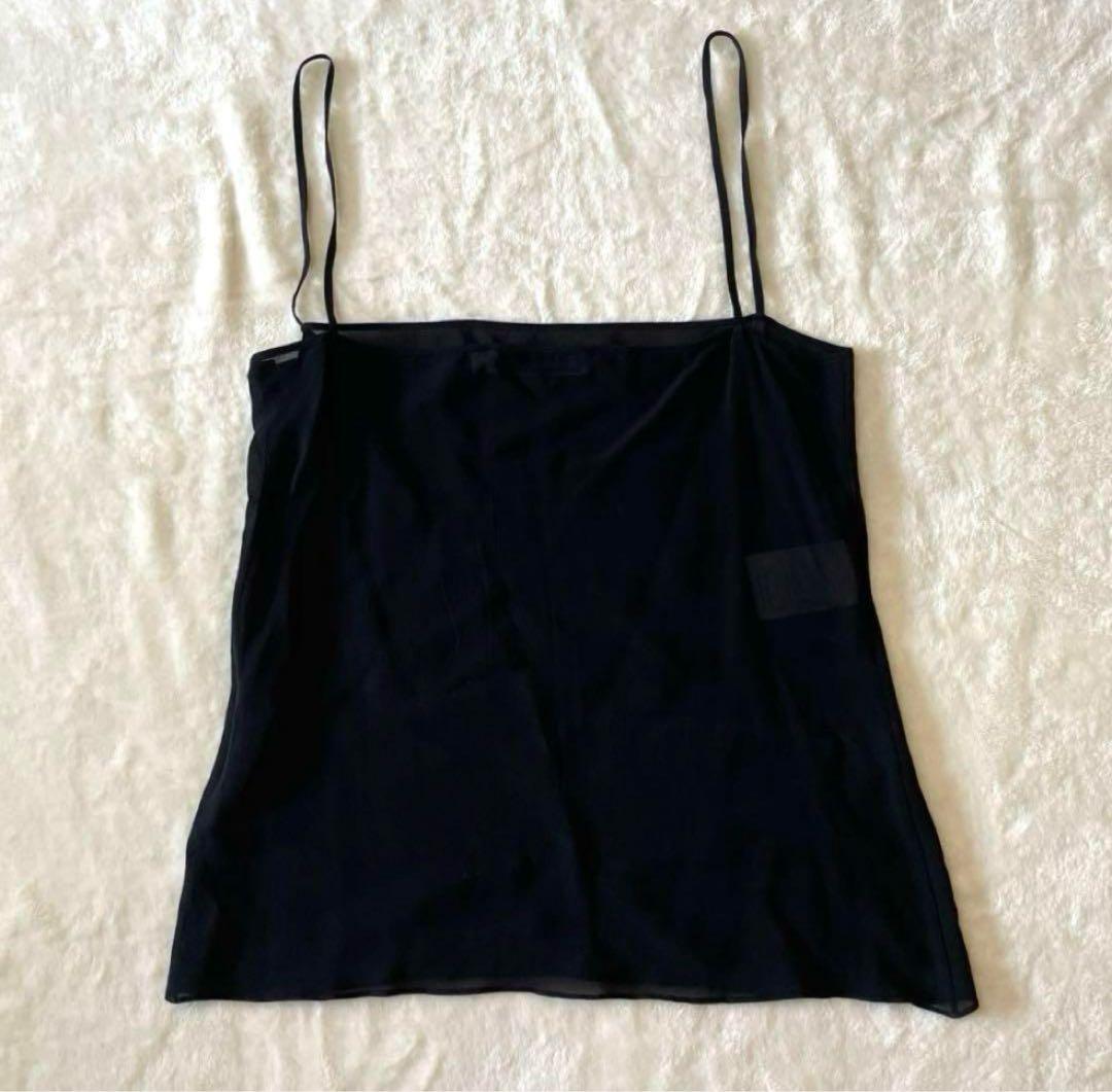 cn★【極美品】ディオール シャツブラウス 半袖 ドット ブラック